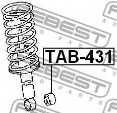 Втулка, амортизатор FEBEST TAB-431 - изображение 1