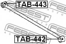 Подвеска рычага независимой подвески колеса FEBEST TAB-443 - изображение 1