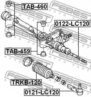 Подвеска рулевого управления FEBEST TAB-460 - изображение 1