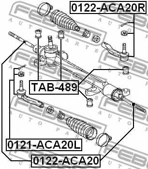 Подвеска рулевого управления FEBEST TAB-489 - изображение 1