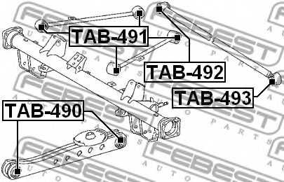 Подвеска рычага независимой подвески колеса FEBEST TAB-490 - изображение 1