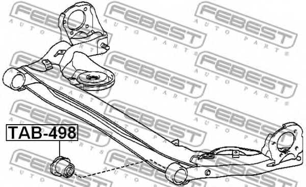 Втулка балки моста FEBEST TAB-498 - изображение 1
