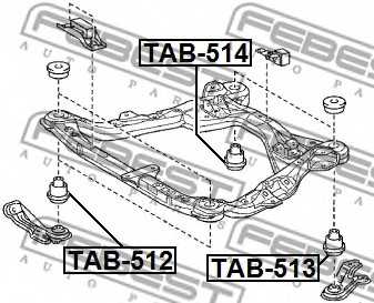 Втулка балки моста FEBEST TAB-514 - изображение 1