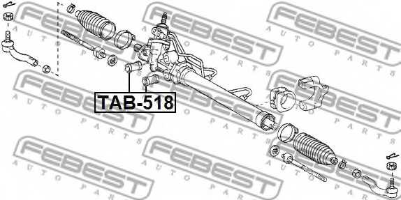 Подвеска рулевого управления FEBEST TAB-518 - изображение 1