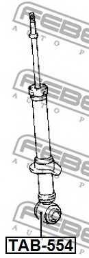Втулка, амортизатор FEBEST TAB-554 - изображение 1