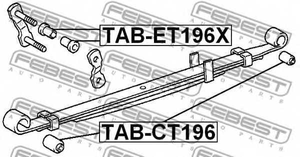 Втулка листовой рессоры FEBEST TAB-CT196 - изображение 1