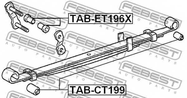 Втулка листовой рессоры FEBEST TAB-CT199 - изображение 1