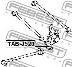 Втулка рычага колесной подвески FEBEST TAB-J520 - изображение 1