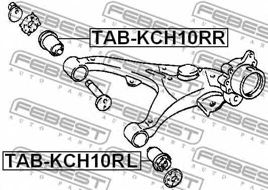 Подвеска рычага независимой подвески колеса FEBEST TAB-KCH10RL - изображение 1