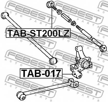 Подвеска рычага независимой подвески колеса FEBEST TAB-ST200LZ - изображение 1