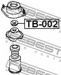 Подшипник опоры стойки амортизатора FEBEST TB-002 - изображение 1