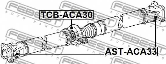 Подшипник, промежуточный подшипник карданного вала FEBEST TCB-ACA30 - изображение 1