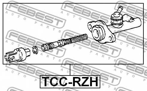 Главный цилиндр сцепления FEBEST TCC-RZH - изображение 1