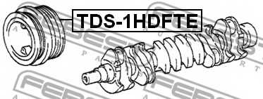 Ременный шкив коленвала FEBEST TDS-1HDFTE - изображение 1