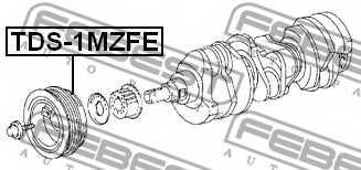 Ременный шкив коленвала FEBEST TDS-1MZFE - изображение 1