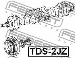 Ременный шкив коленвала FEBEST TDS-2JZ - изображение 1