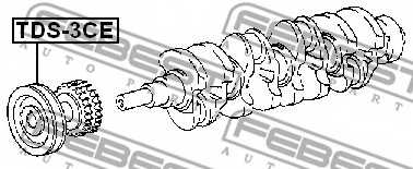 Ременный шкив коленвала FEBEST TDS-3CE - изображение 1