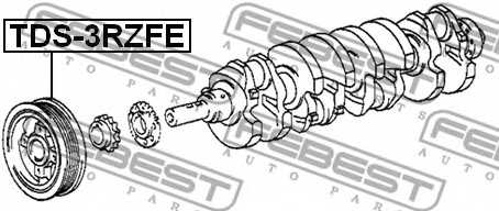 Ременный шкив коленвала FEBEST TDS-3RZFE - изображение 1