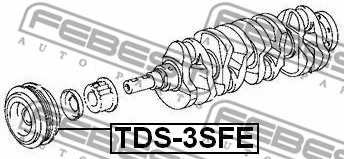 Ременный шкив коленвала FEBEST TDS-3SFE - изображение 1