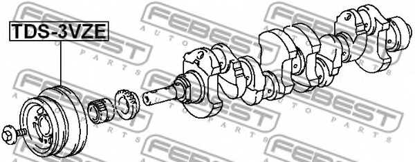 Ременный шкив коленвала FEBEST TDS-3VZE - изображение 1
