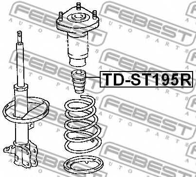 Отбойник амортизатора <b>FEBEST TD-ST195R</b> - изображение 1