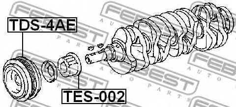 Шестерня коленвала FEBEST TES-002 - изображение 1