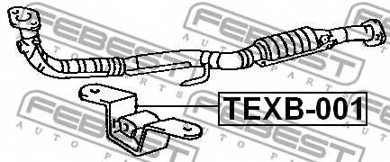 Монтажный комплект системы выпуска FEBEST TEXB-001 - изображение 1