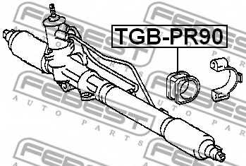 Подвеска рулевого управления FEBEST TGB-PR90 - изображение 1