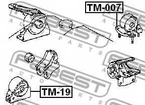 Подвеска двигателя FEBEST TM-007 - изображение 1