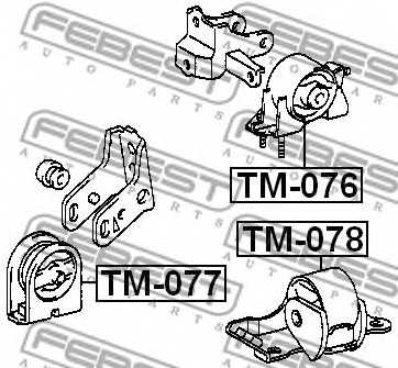 Подвеска двигателя FEBEST TM-077 - изображение 1