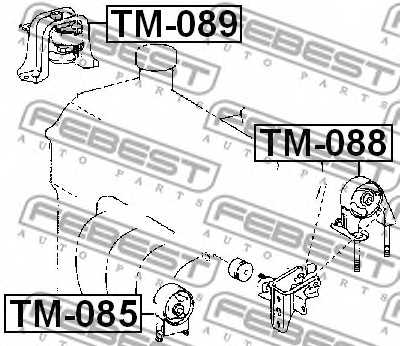 Подвеска двигателя FEBEST TM-088 - изображение 1