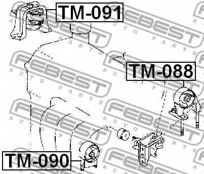 Подвеска двигателя FEBEST TM-090 - изображение 1