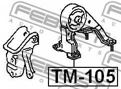 Подвеска двигателя FEBEST TM-105 - изображение 1