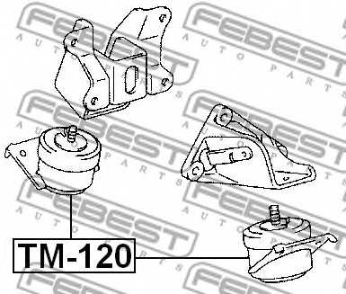 Подвеска двигателя FEBEST TM-120 - изображение 1