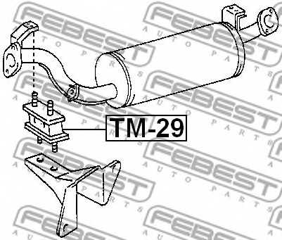 Монтажный комплект системы выпуска FEBEST TM-29 - изображение 1
