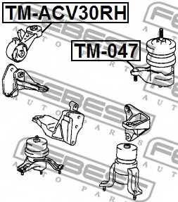 Подвеска двигателя FEBEST TM-ACV30RH - изображение 1