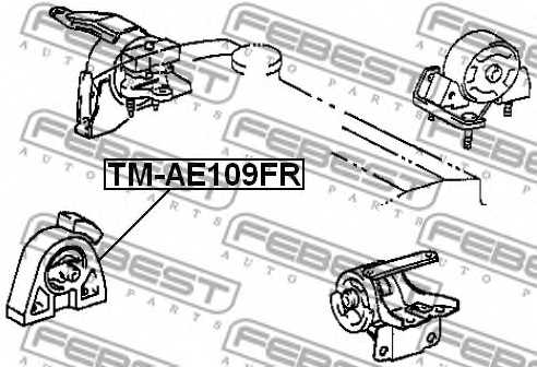 Подвеска двигателя FEBEST TM-AE109FR - изображение 1