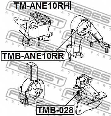 Подвеска двигателя FEBEST TM-ANE10RH - изображение 1