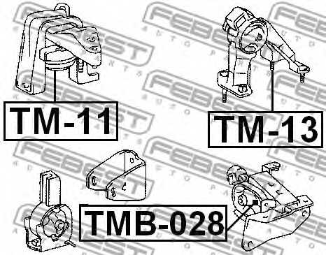 Опора двигателя <b>FEBEST TMB-028</b> - изображение 1