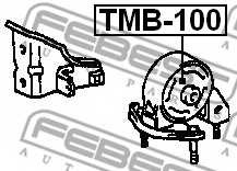 Подвеска двигателя FEBEST TMB-100 - изображение 1