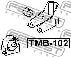 Подвеска двигателя FEBEST TMB-102 - изображение 1