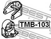 Подвеска двигателя FEBEST TMB-103 - изображение 1