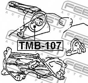 Подвеска двигателя FEBEST TMB-107 - изображение 1