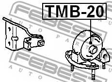 Подвеска двигателя FEBEST TMB-20 - изображение 1