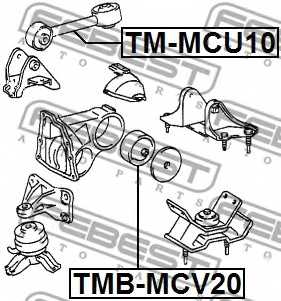 Подвеска двигателя FEBEST TMB-MCV20 - изображение 1
