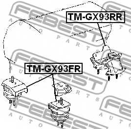 Подвеска двигателя FEBEST TM-GX93FR - изображение 1