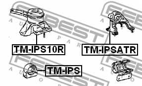 Подвеска двигателя FEBEST TM-IPS10R - изображение 1