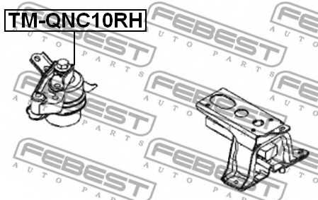 Подвеска двигателя FEBEST TM-QNC10RH - изображение 1