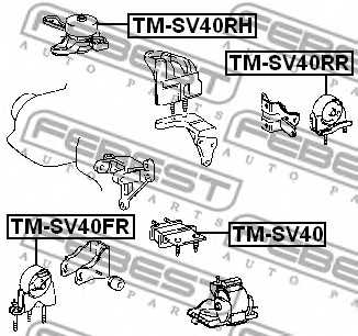 Подвеска двигателя FEBEST TM-SV40 - изображение 1