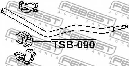Опора стабилизатора FEBEST TSB-090 - изображение 1